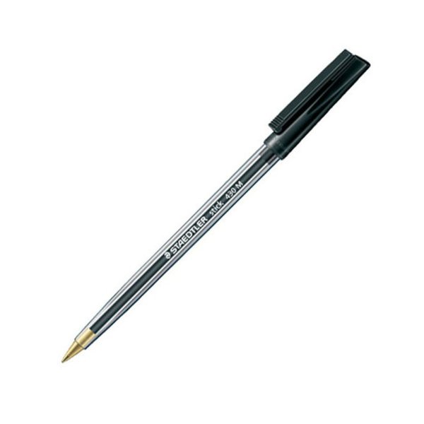 STAEDTLER kuglepen sort - dokumentgte - udg.